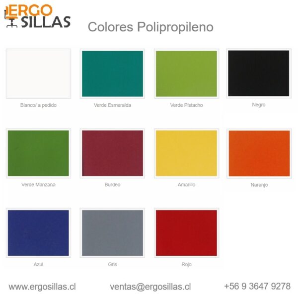 Silla Visita NEW ISO POLIPROPILENO - Imagen 5